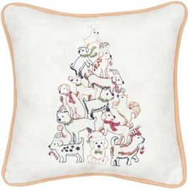 Embroidered Holiday Pillows