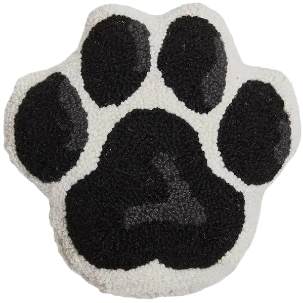 Uniquely Shaped Dog Themed Hook & Latch Pillow