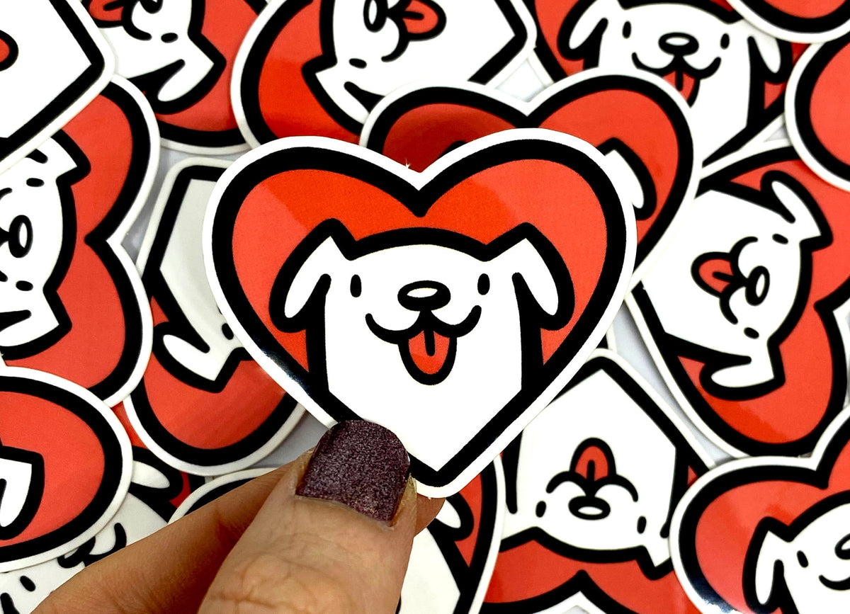 Colorful and Goofy Mini Dog Stickers