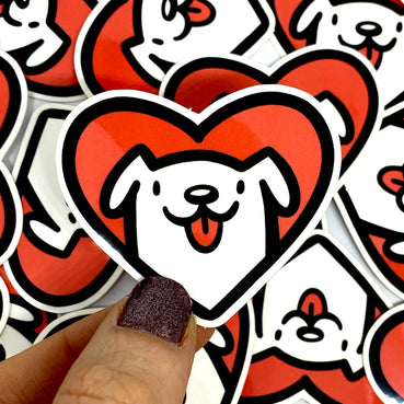 Colorful and Goofy Mini Dog Stickers
