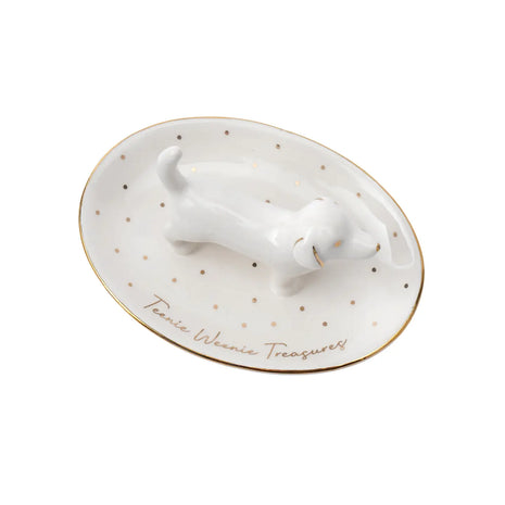 Teenie Weenie Treasures Dachshund Ring Dish