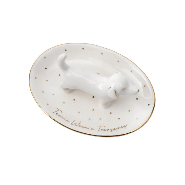 Teenie Weenie Treasures Dachshund Ring Dish
