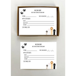 Note Packs for Pet Sitters and Vice Versa