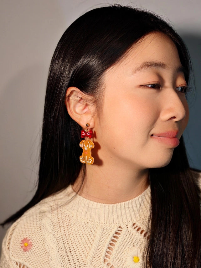 Hand Painted Laser Cut Acrylic Earrings