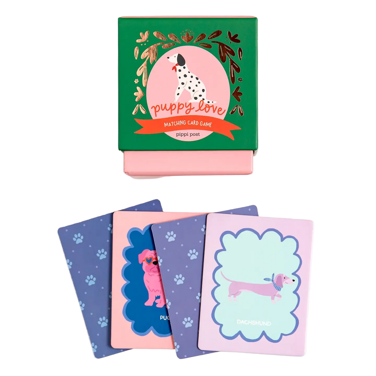Dapper Dogs Puppy Love Matching Memory Card Game