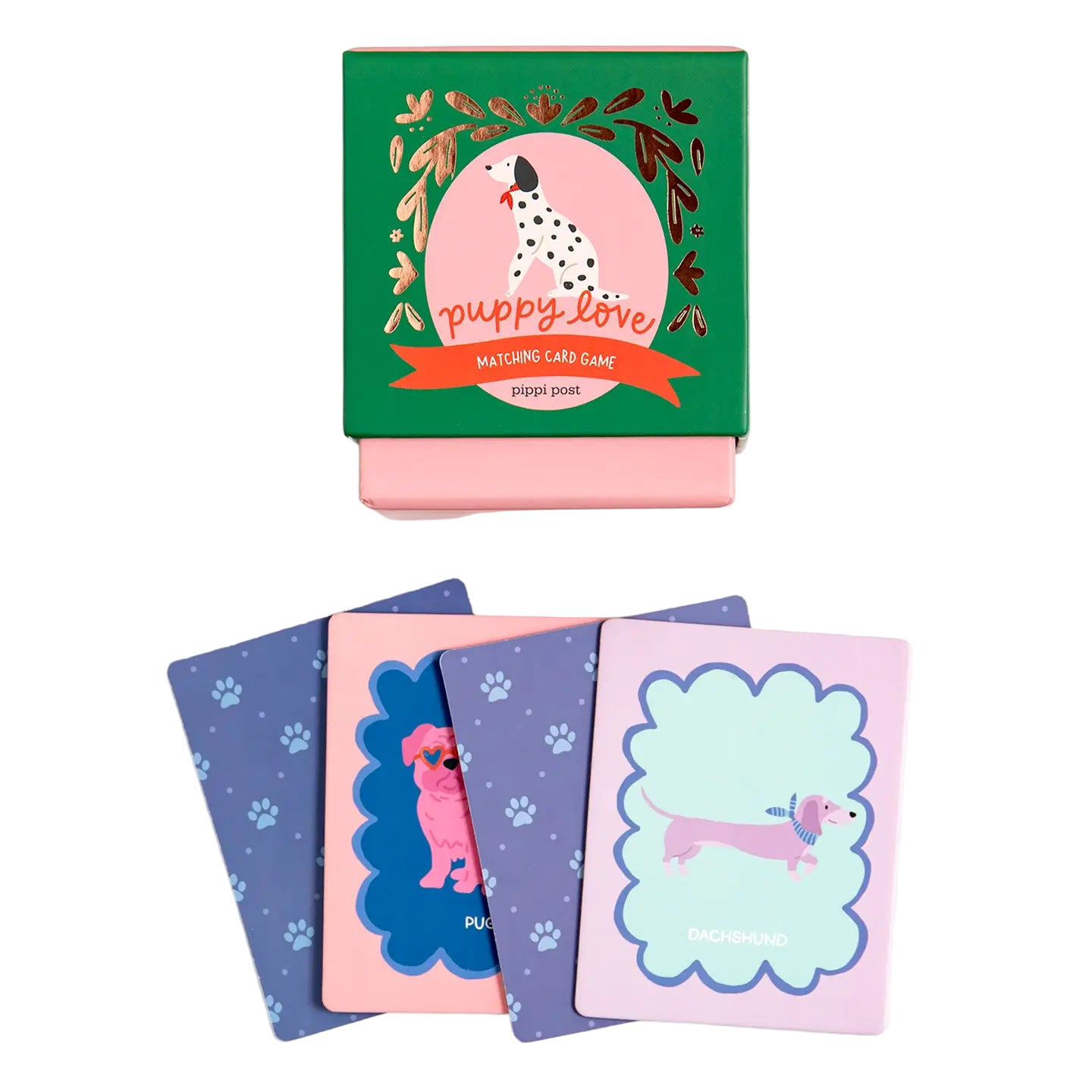 Dapper Dogs Puppy Love Matching Memory Card Game