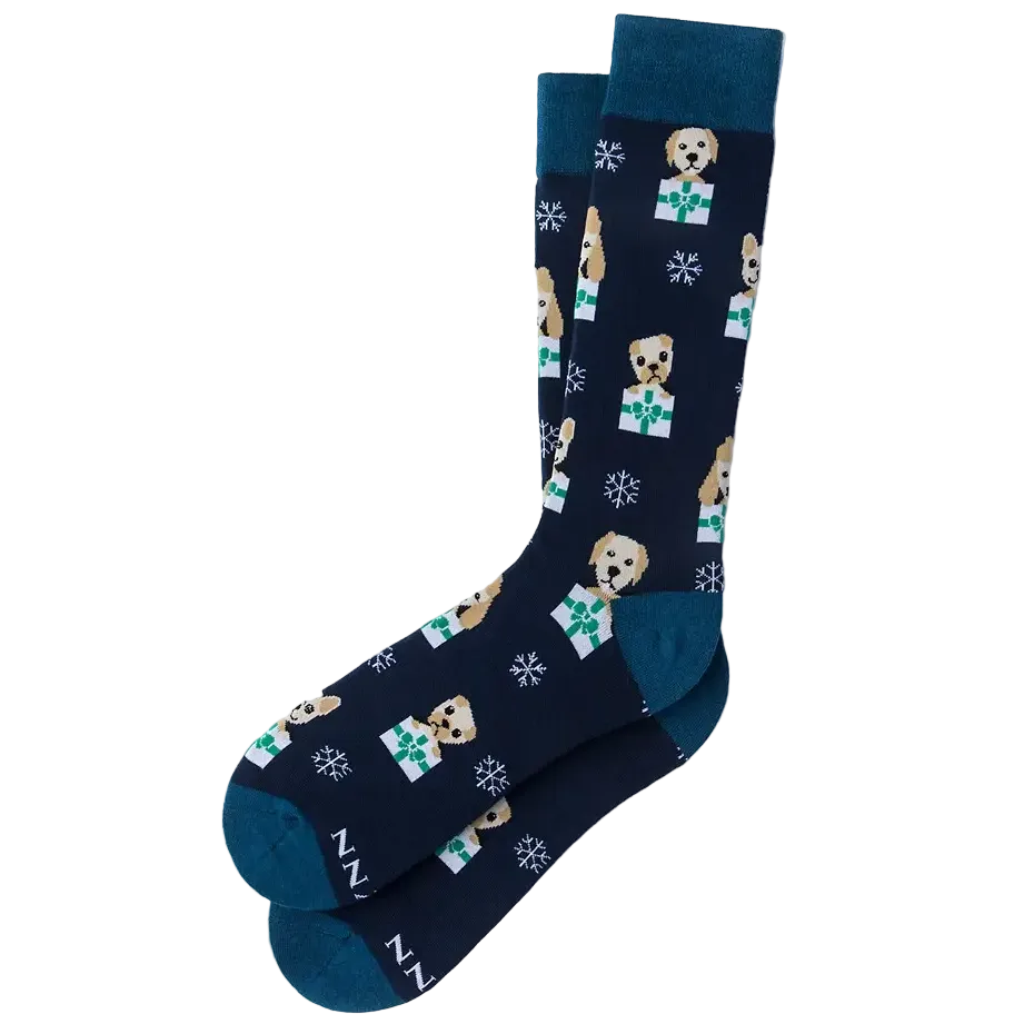 Santa's Li'l Yelpers Dress Socks