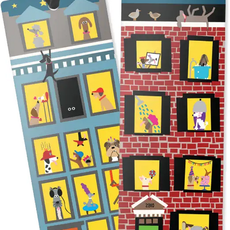 Bold and Colorful Dog Themed Bookmarks