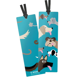 Bold and Colorful Dog Themed Bookmarks