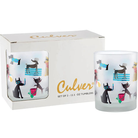 Frosted Old Fashion Glasses