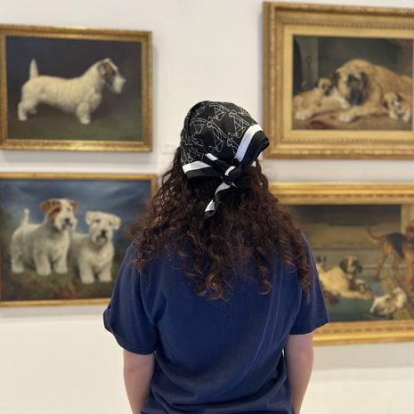 Arty Patterned Silk Scarves