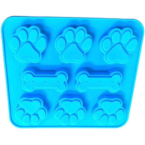 Paw and Bone Shaped Print Shaped Silicone Mold Trays