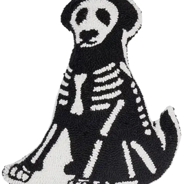 Calaveras Skeleton Dog Hook & Latch Pillow