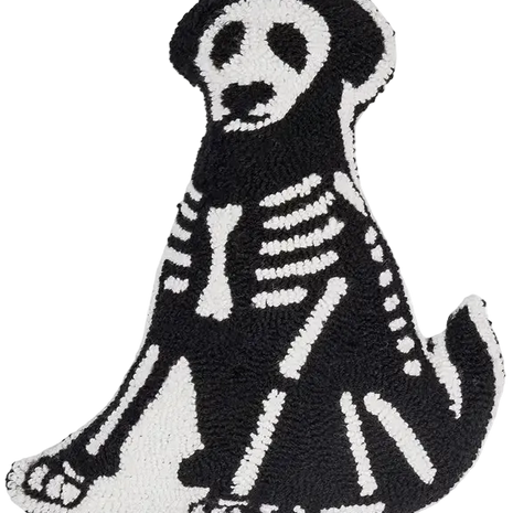 Calaveras Skeleton Dog Hook & Latch Pillow