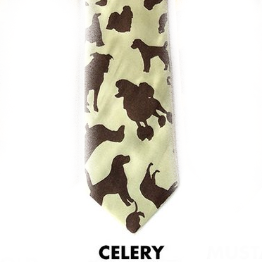 Putting On The Dog Patterned Neckties