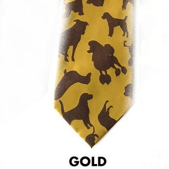 Putting On The Dog Patterned Neckties