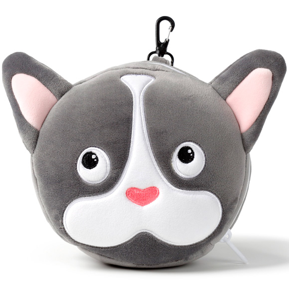 Round Plush Travel Pillow & Eye Mask