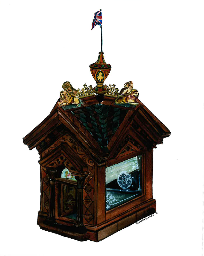 Victorian-Style Dog House for Chihuahua Print