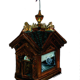 Victorian-Style Dog House for Chihuahua Print