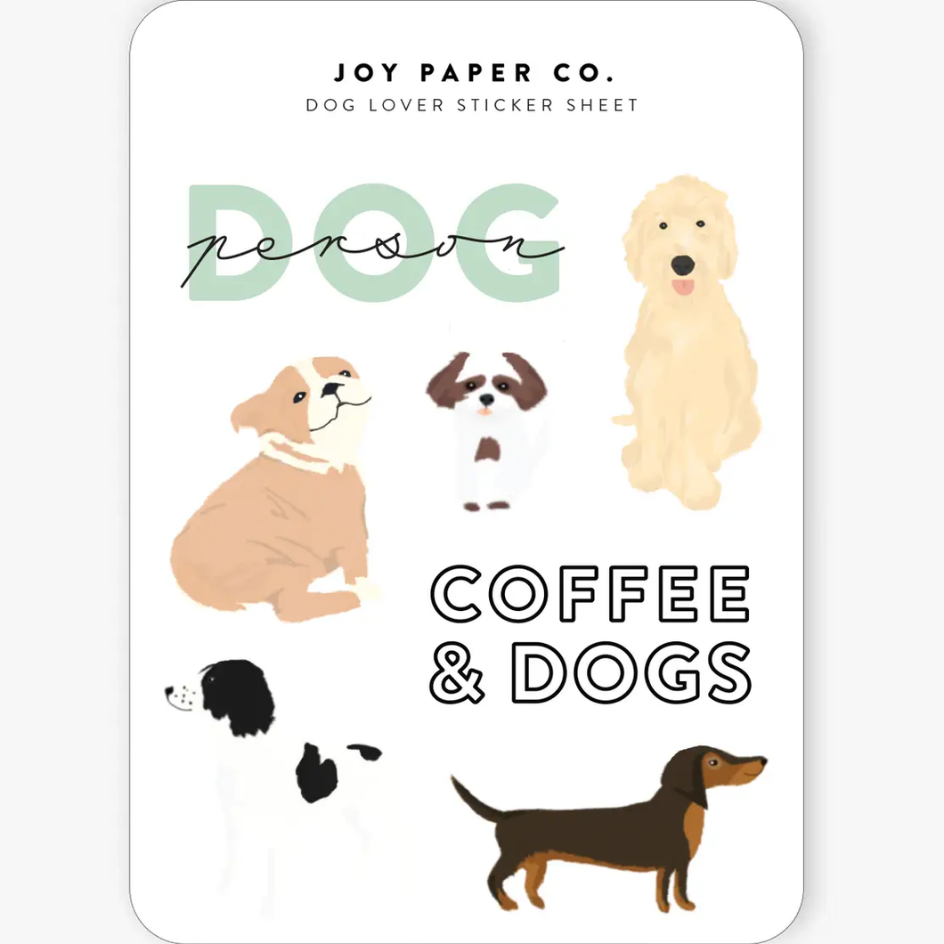 Dog Lovers Sticker Sheet by Joy Paper Co.