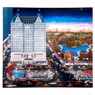 Dog Walking in Central Park by Kathy Jakobsen Print