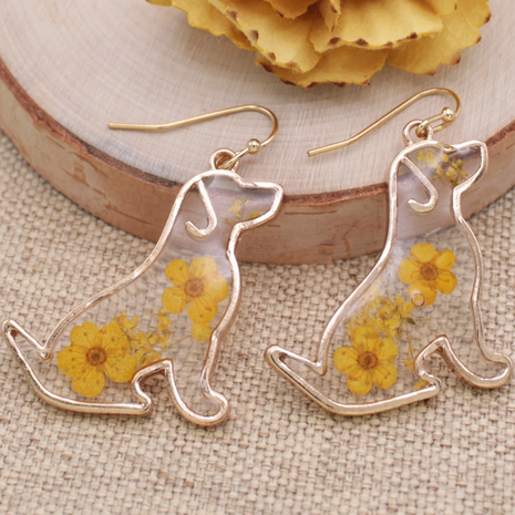 Floral & Dog Themed Earrings