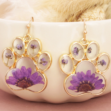 Floral & Dog Themed Earrings