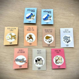 Dogs with Drinks Enamel Pins