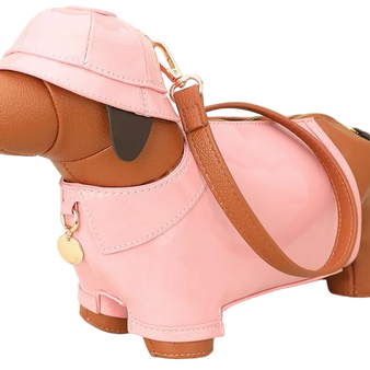 Faux Leather Dog Breed Themed Crossbody Bags