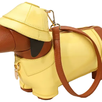 Faux Leather Dog Breed Themed Crossbody Bags