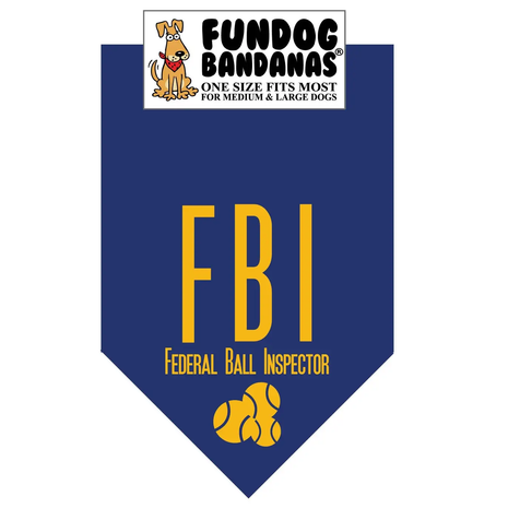 FBI Federal Ball Inspector Dog Bandana