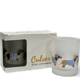 Frosted Old Fashion Glasses