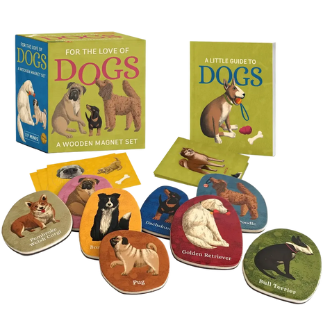 For the Love of Dogs by Meg Freitag Puzzle & Matching Magnet Set