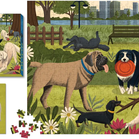 For the Love of Dogs by Meg Freitag Puzzle & Matching Magnet Set