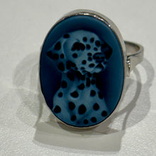 Load image into Gallery viewer, Dalmatian Cameo Ring

