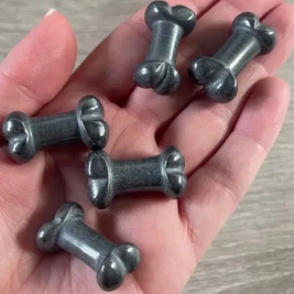Small Carved Crystal Dog's Bone in Multiple Gem Varities