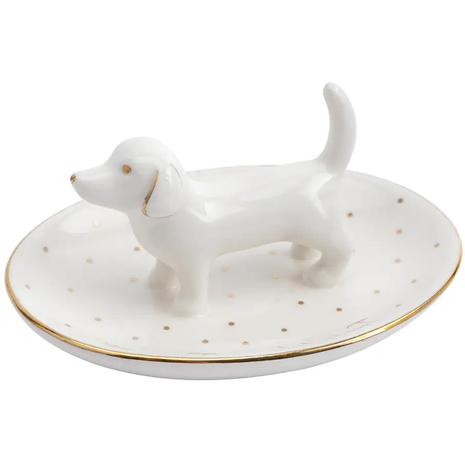 Teenie Weenie Treasures Dachshund Ring Dish