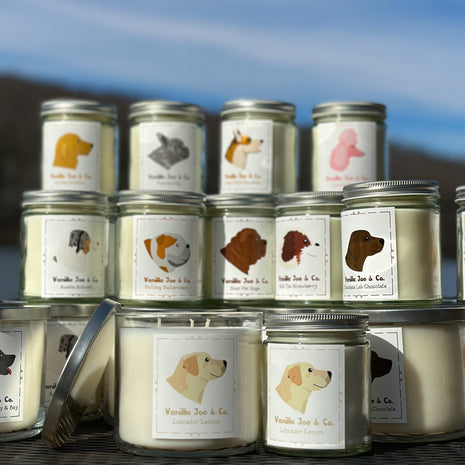 Dog Breed Themed Candles