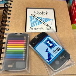 Micro Cedar Wood Colored Pencils, Sharpener, and Eraser