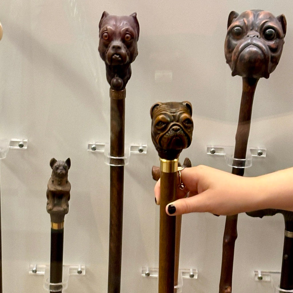 Handmade Dog Themed Walking Sticks and Canes