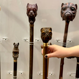 Handmade Dog Themed Walking Sticks and Canes