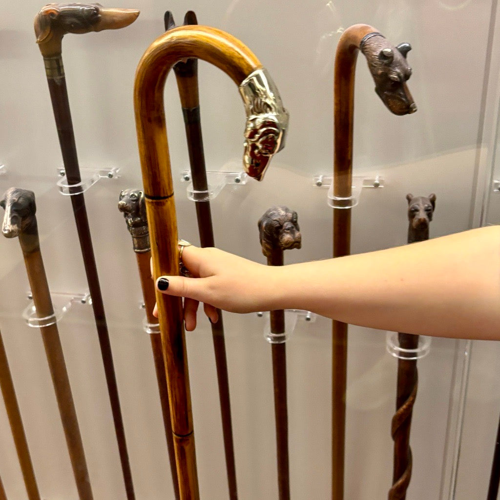 Handmade Dog Themed Walking Sticks and Canes