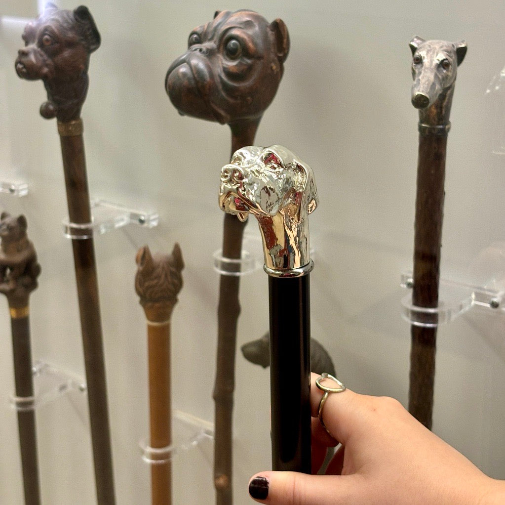 Handmade Dog Themed Walking Sticks and Canes