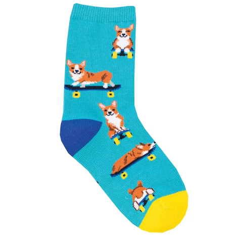 2-4 Year Olds' Skater Corgi Socks