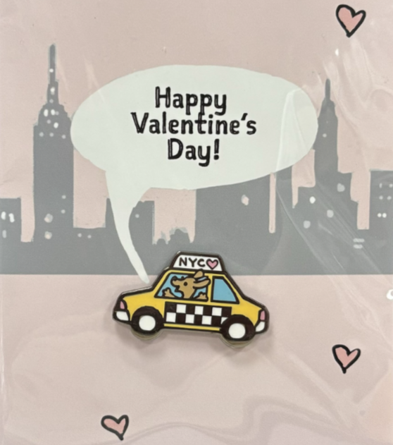 NYC Taxi Dog Enamel Pins