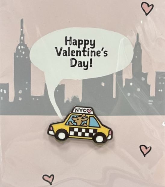 NYC Taxi Dog Enamel Pins