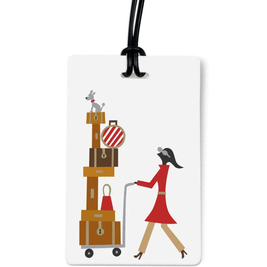 Bold and Colorful Dog Themed Luggage Tags