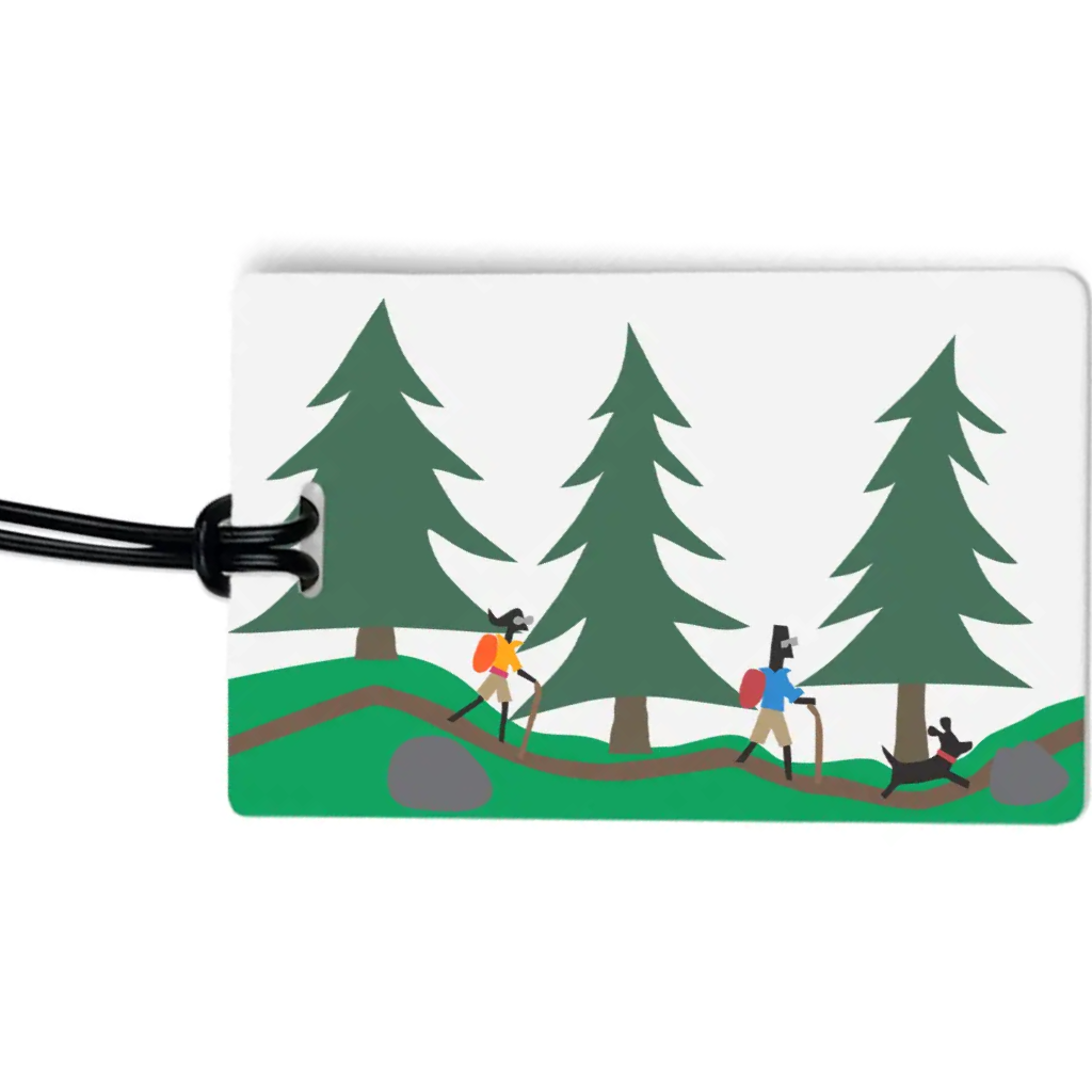 Bold and Colorful Dog Themed Luggage Tags