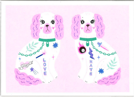 Dog Risograph Prints