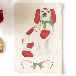 Staffordshire Style Spaniels and Greyhound Tea Towels